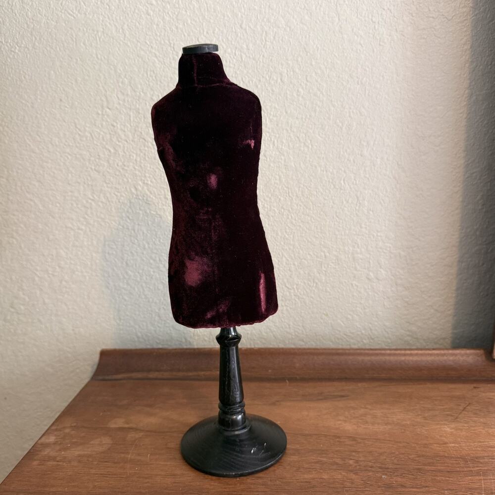 Miniature Dress Form for Display of Jewelry or for Sewing Doll Clothing